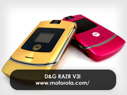 RAZR V3i Is Aglitter with D&G!